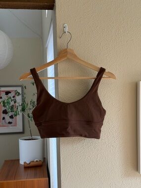 lululemon sz8 align bra Light Support Sports Bra in Java (Brown)
